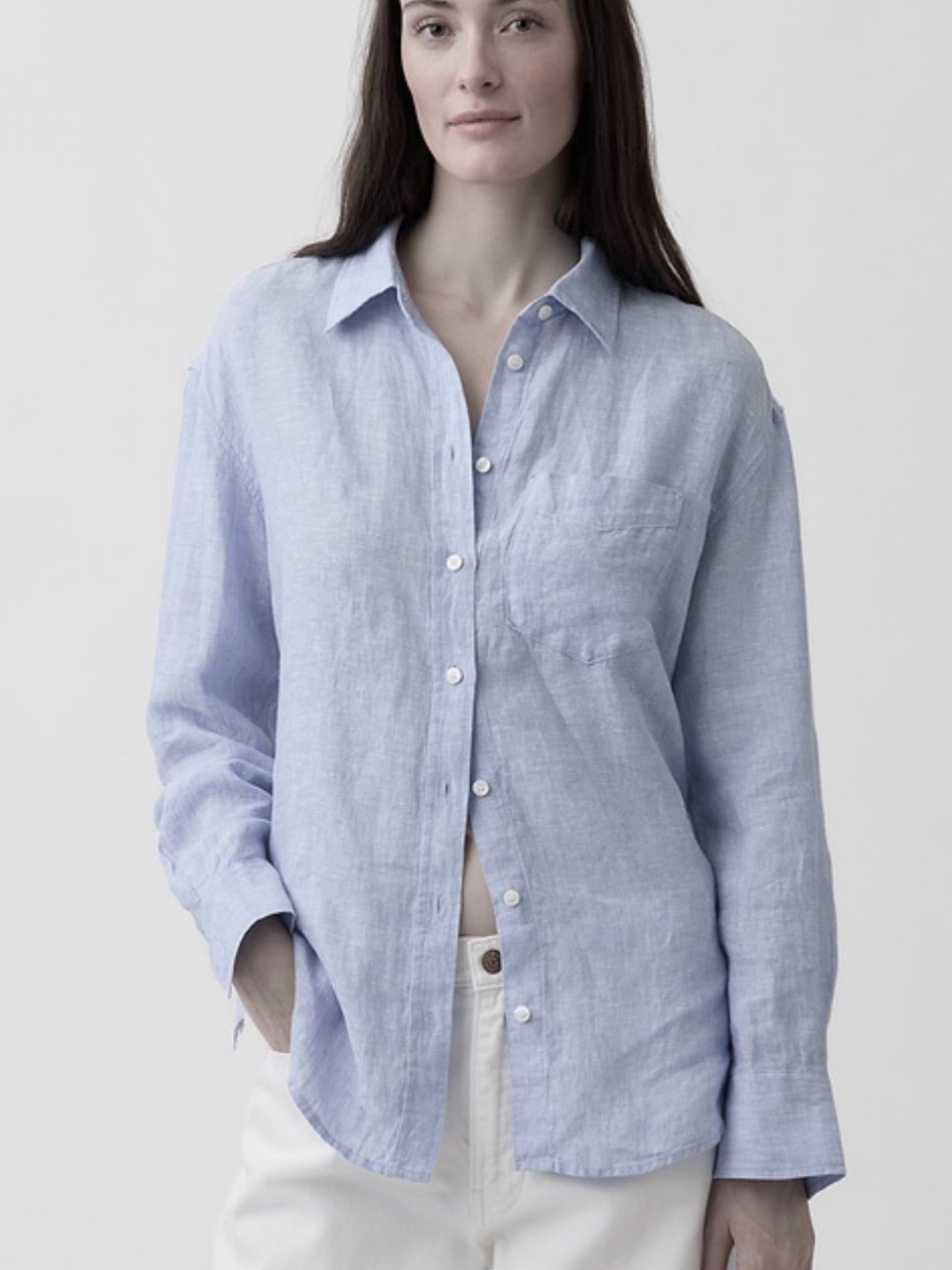 GAP Linen The Easy Shirt Women’s XL